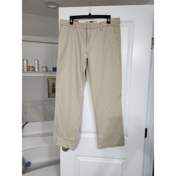 Old Navy Men’s Classic Straight Khaki Pants – Size 34x30 - Picture 1 of 3